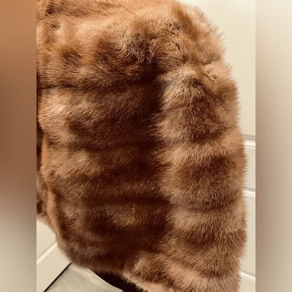Vintage Mink Fur Stole Cape Wrap - Picture 5 of 9